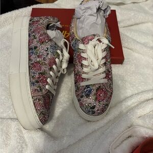 Betsey Johnson Multicolor Beaded Flats